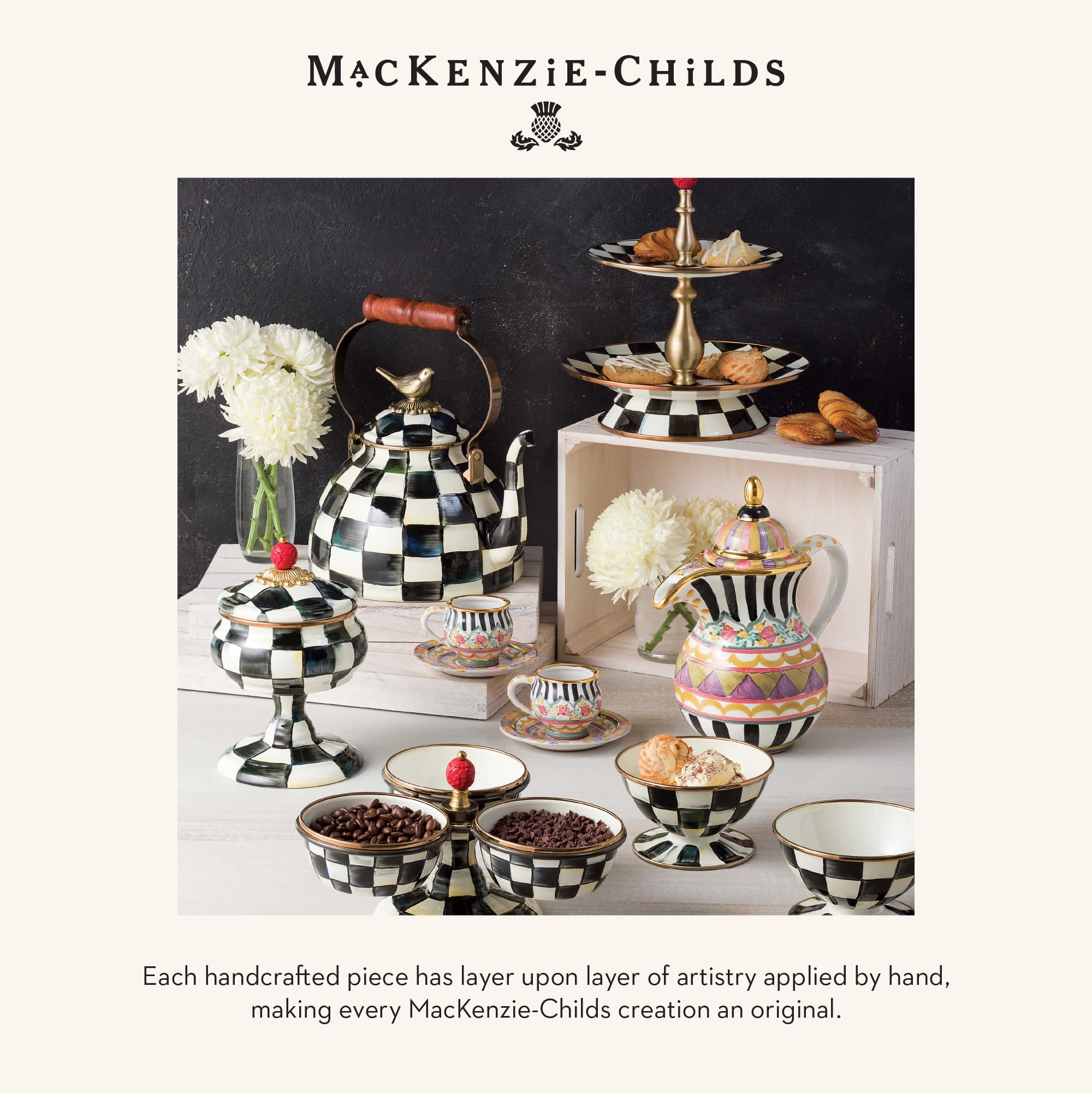 Amazon.com: MACKENZIE-CHILDS Farmhouse Salt and Pepper Shaker Set